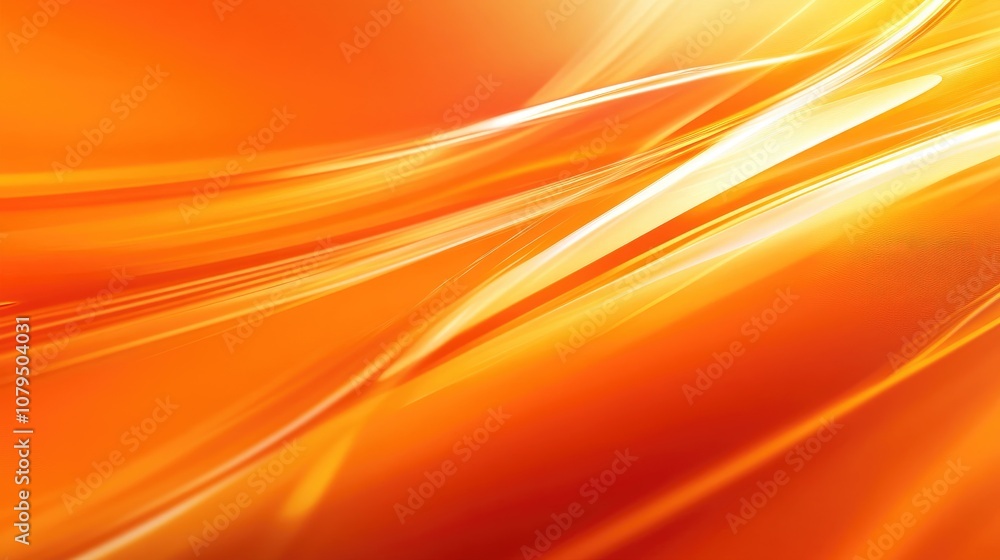 Poster vibrant orange background featuring a modern business website layout with ample copy space and a dyn