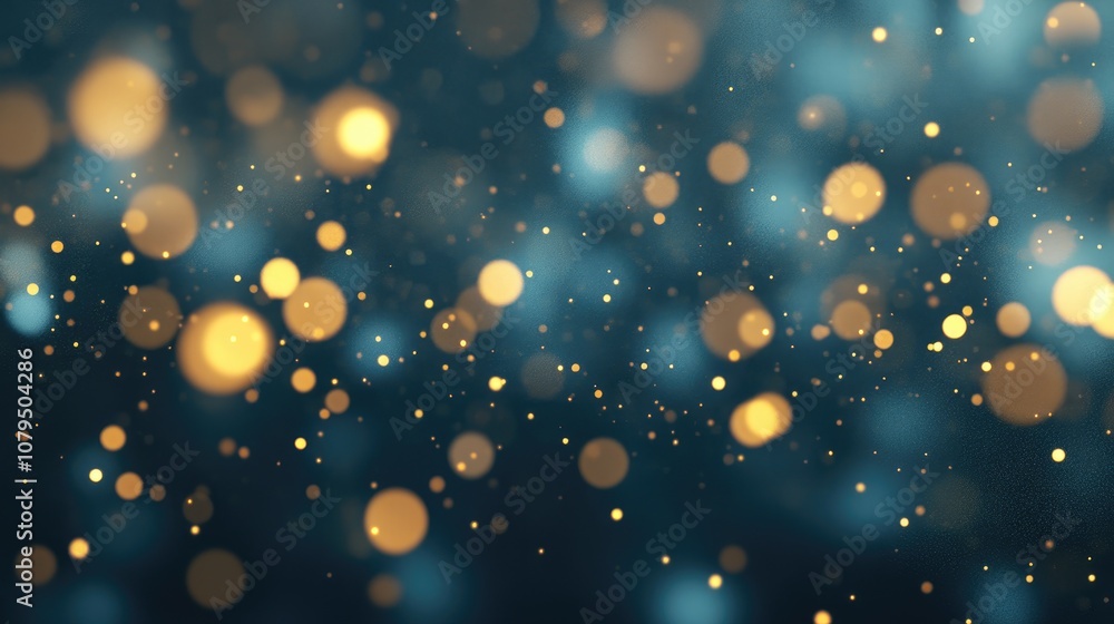 Poster Abstract texture with light bokeh background in a 3D cartoon rendering
