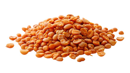 Baked beans on white transparent background
