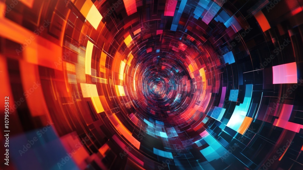 Poster isolated digital file on a creative abstract background
