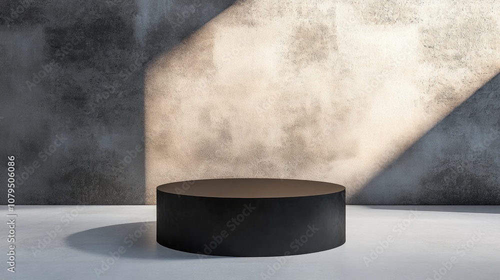 Aufkleber display pedestal product showcase 3d rendering