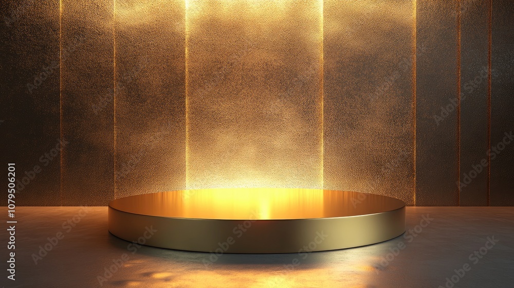 Aufkleber studio podium and pedestal in 3d illustration and rendering