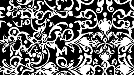 Seamless black and white repeating pattern suitable for web pages textures cards posters and textiles