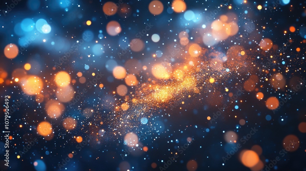 Poster abstract particles for event trailers cinematic openings and digital technology backgrounds suitable