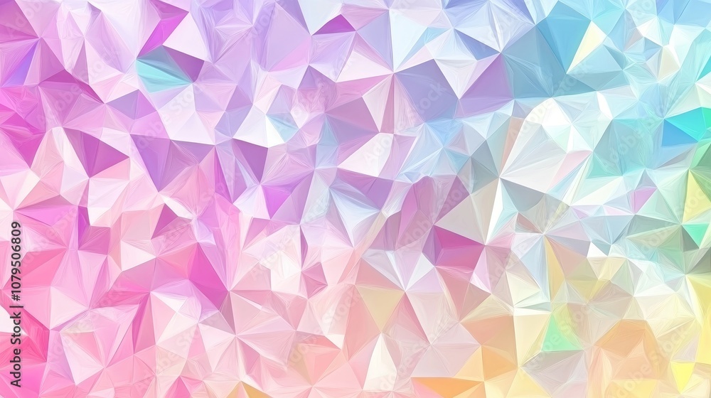 Aufkleber abstract low poly geometric background with a colorful polygonal mosaic pattern