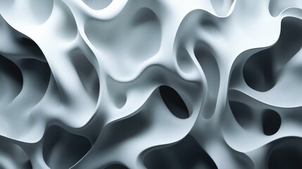 Abstract monochromatic background in a 3D cartoon rendering