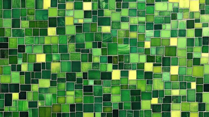 Fototapeta premium Green mosaic abstract background design