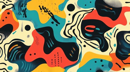 Fototapeta premium Abstract colorful seamless pattern perfect for modern backgrounds design creativity