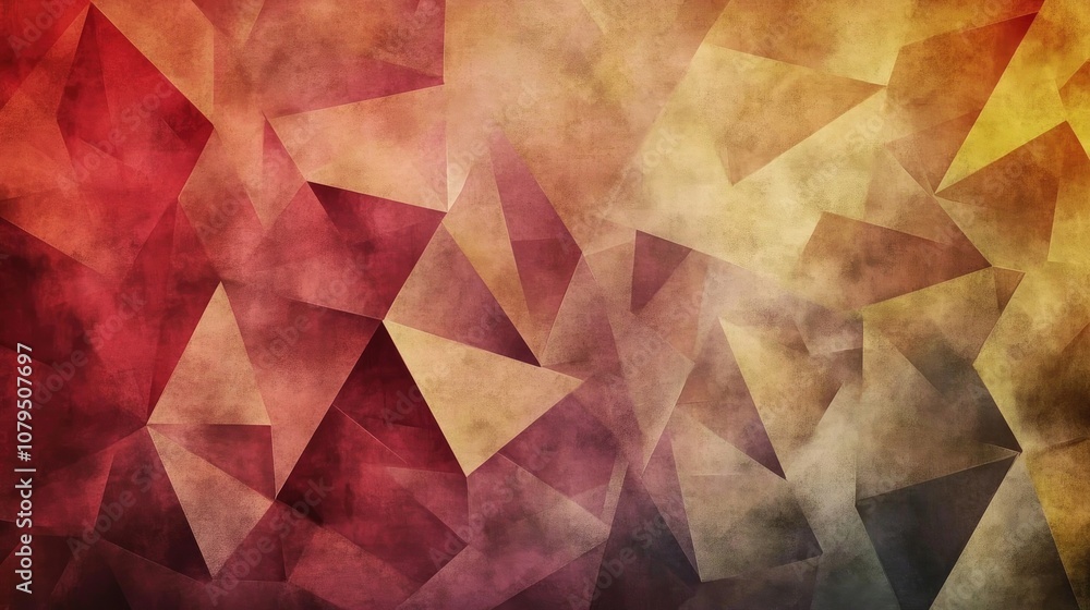 Poster low polygon triangular pattern backdrop