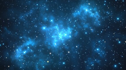 Fototapeta premium 2D illustration in 3D cartoon rendering featuring a realistic star pattern in deep interstellar space Stars planets and moons create various science fiction inspired backdrops Imaginary cosmic art