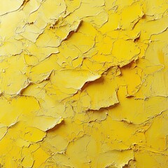 Obraz premium Textured yellow paint surface abstract composition digital art modern environment close-up artistic concept