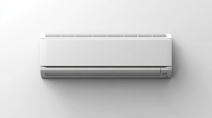 Modern Wall-Mounted Air Conditioner Unit for Home Cooling Solutions, Energy Efficient, White Finish, Indoor Climate Control, Minimalist Design for Contemporary Interiors