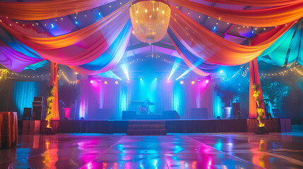 stage with spotlight