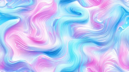 Obraz premium Ice cream texture concept featuring a kaleidoscopic background and wave shaped patterns showcasing modern digital woven lines