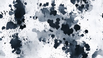 Obraz premium Seamless Spot Texture with Wash Dot Geometric Watercolor Shibori Blot Tie Dye Aquarelle Color Splotch Colorful Abstract Dot Splatter Black Art Stain Gray Tie Dye Grunge Seamless Gray Tie Dye Strok