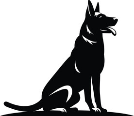 Vector Dog silhouette