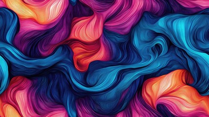 Fototapeta premium Vibrant Abstract Wallpaper Design Artistic Illustration