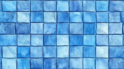 Blue pastel ceramic tiles create an abstract background featuring a geometric mosaic texture This seamless pattern serves as a decorative element for bedroom design suitable for banners posters or