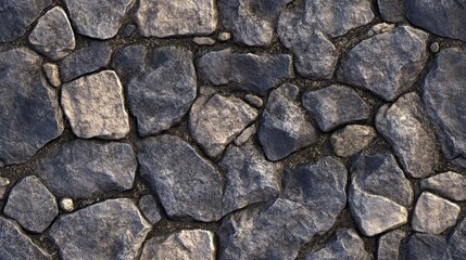 Obraz premium Seamless stone rock texture on the ground