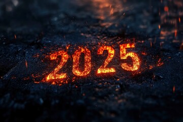 text "2025" , effect , photoshop mockup , ai