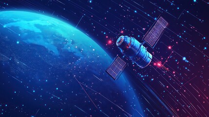 Satellite Orbiting Earth