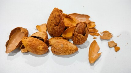 Almond on a wooden table