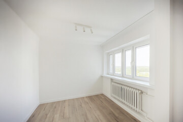 
Empty white room, empty apartment, white walls, empty interior, buying an apartment, renovation
