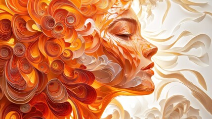 Spectral Peony: A Surreal Paper Quilling Fantasy