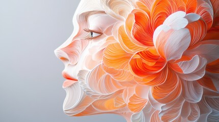 Spectral Peony: A Surreal Paper Quilling Fantasy