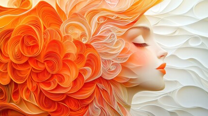Spectral Peony: A Surreal Paper Quilling Fantasy