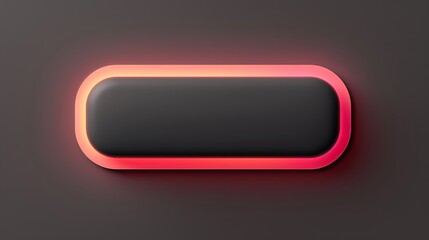 Wallpaper A black rounded rectangle with a glowing red neon frame is displayed on a dark background