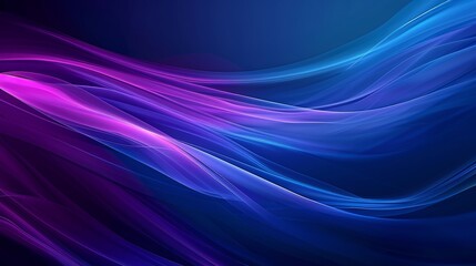 Naklejka premium Wallpaper Abstract background forming smooth blue and purple wavy lines