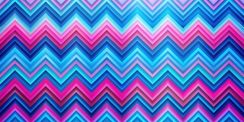 Zigzag pattern of blue and pink stripes on colorful abstract background, stripes, colorful, abstract, texture, zigzag, pattern