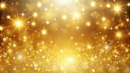 Bright and golden background with starry sparkles, golden, bright, background, sparkles, stars, celestial, shiny