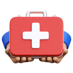 3d render medical supplies donation