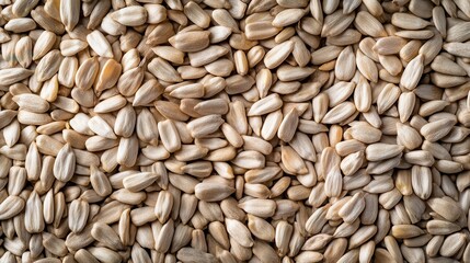 Fototapeta premium Closeup Texture of White Sunflower Seeds - High-Res Background Image.