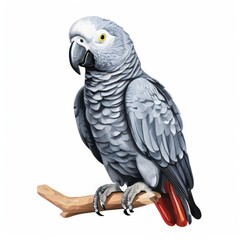 Obraz premium the AI Image Generator, exotic African Grey Parrot