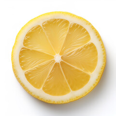 lemon sliced, isolated on a white