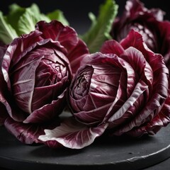 Obraz premium Close-Up of Red Radicchio