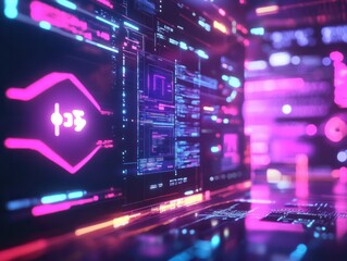 NFT Non-fungible token digital crypto art blockchain technology concept.