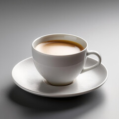 Fototapeta premium Cup of coffee isolated on minimalis background