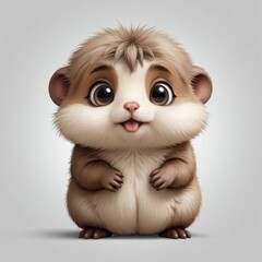 Adorable Cartoon Hamster