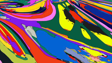 Abstract background with splashes