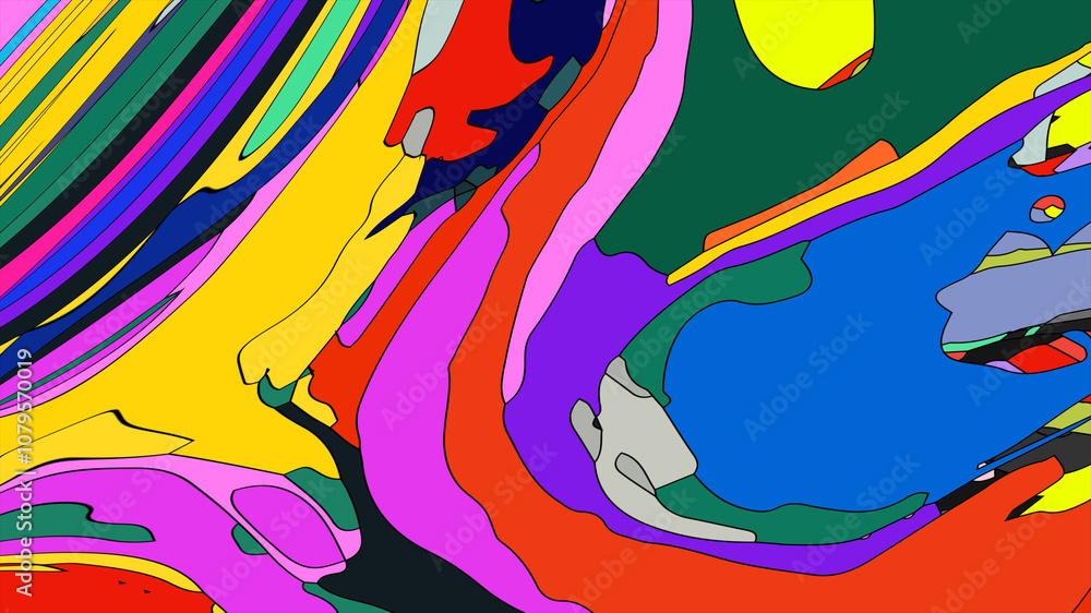 Poster abstract background with splashes