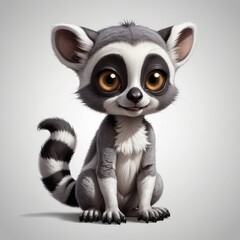 Obraz premium Cute Lemur Illustration