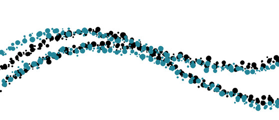 Vector illustration : Abstract blue and black wave Clip-art
