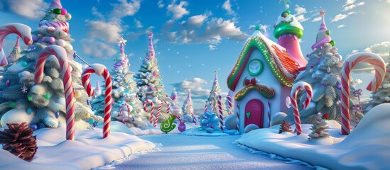 Christmas Candy Land: A whimsical winter wonderland