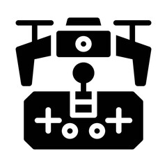 remote control glyph icon