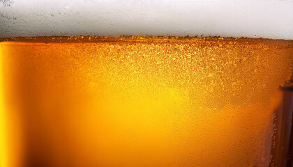a background image of very cold beer for international beer day greetings