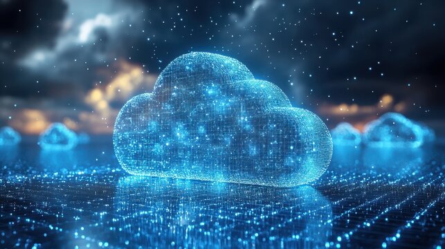 big data and cloud computing 3d rendering